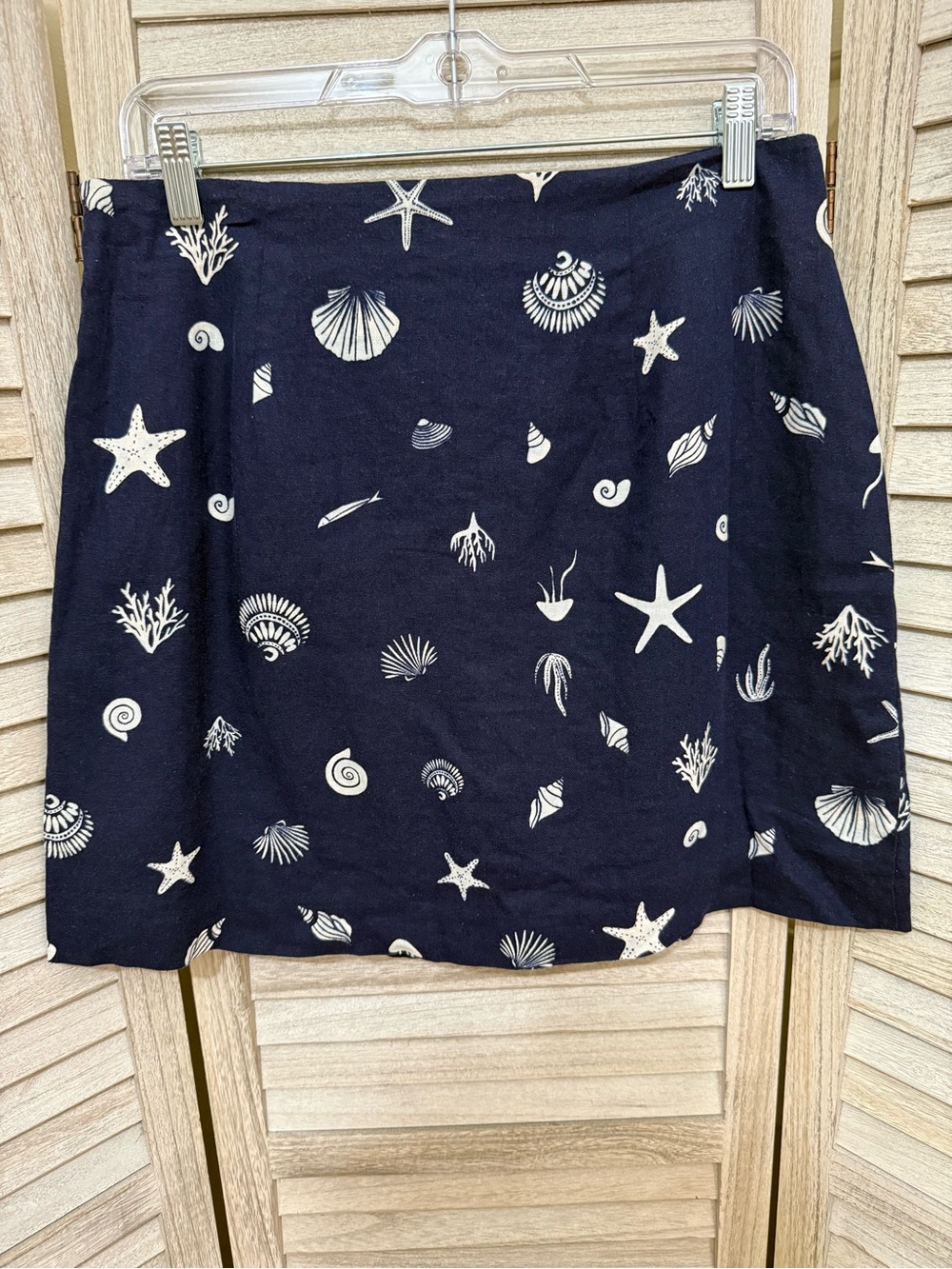 a new day Navy Skort with White Shell Print